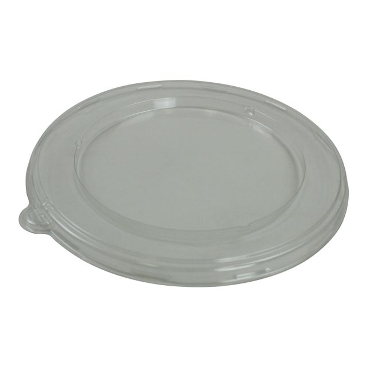 Terrapac Clear Plastic Flat Round Lids, For 32oz Pulp Bowl | 300UN/Unit, 1 Unit/Case