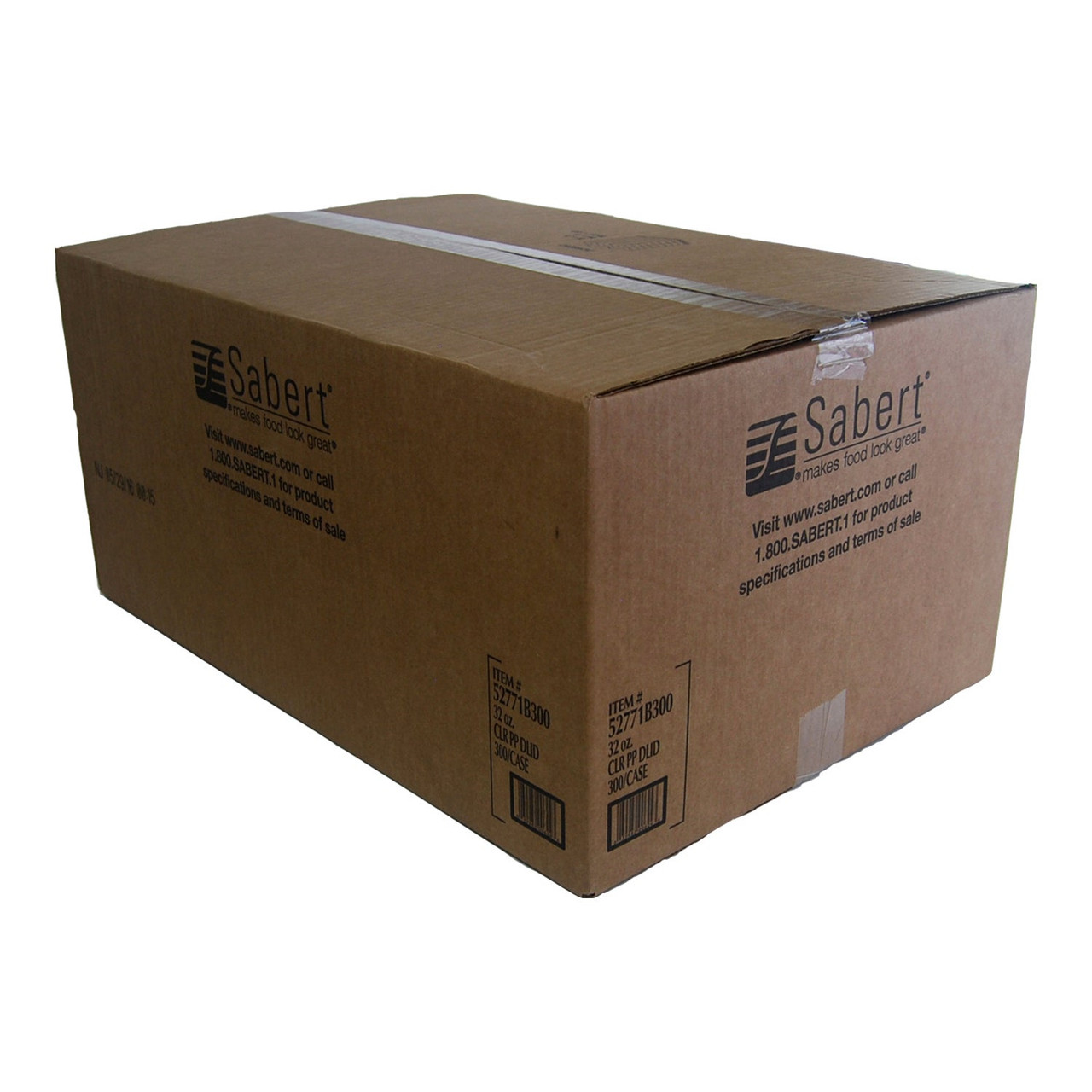 Sabert Clear Polypropylene Round Dome Lids, For 18-32oz Microwave Container | 300UN/Unit, 1 Unit/Case