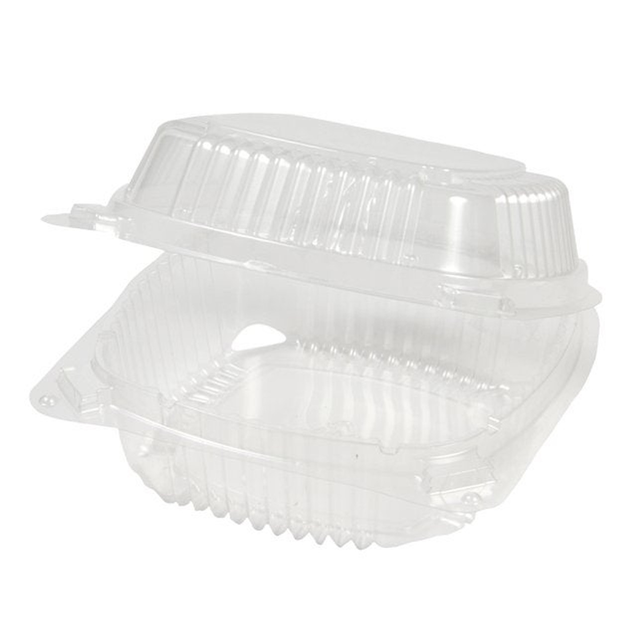 Clearview Hinged Clear Plastic Containers, 5 X 5In | 375UN/Unit, 1 Unit/Case