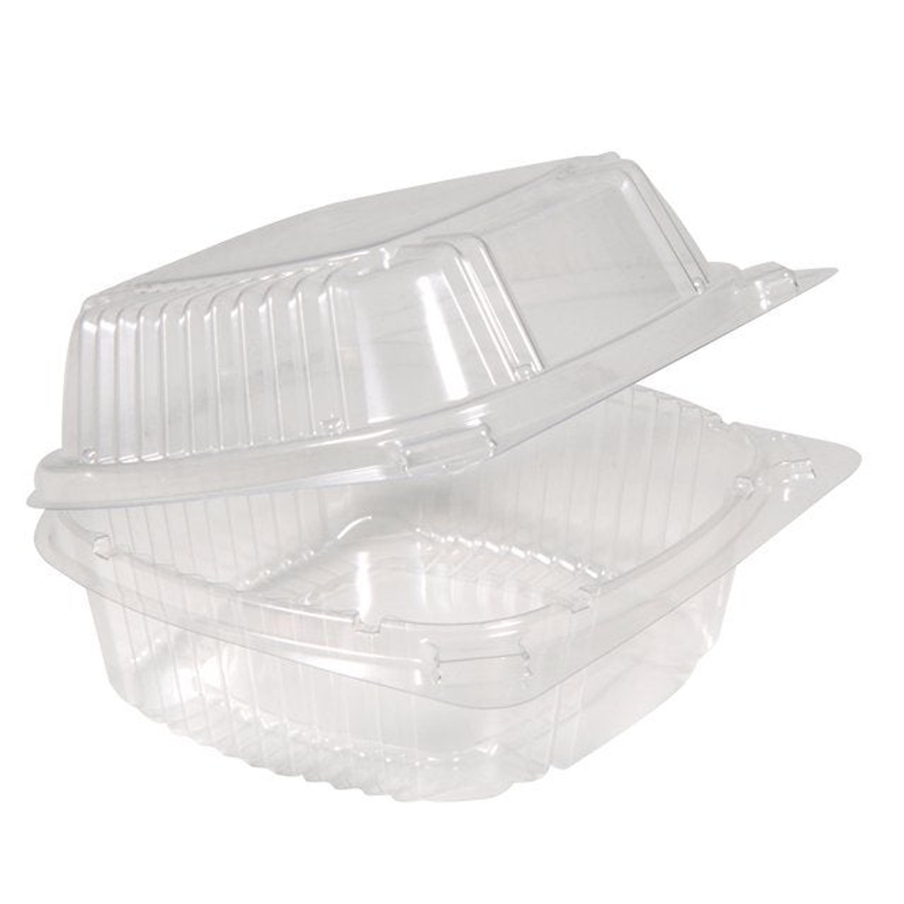 Clearview Hinged Clear Plastic Containers, 6 X 6In | 500UN/Unit, 1 Unit/Case