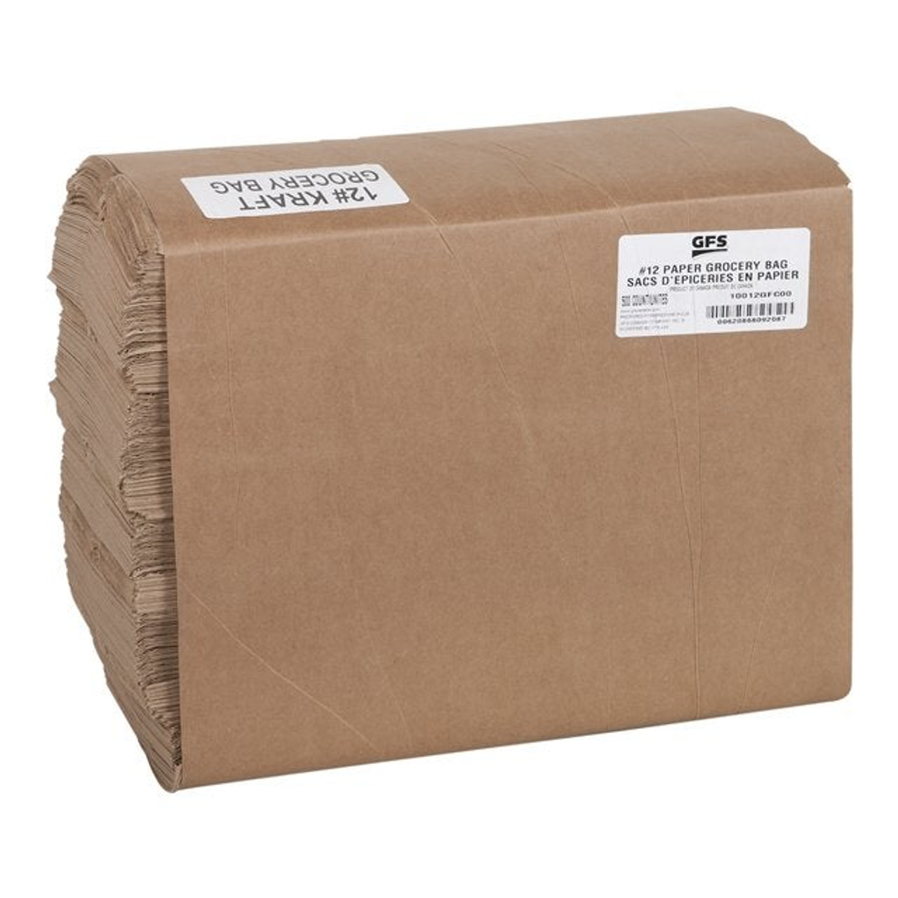 Gordon Choice 12Lb Kraft Paper Bags, 7 X 4 X 13In | 500UN/Unit, 1 Unit/Case