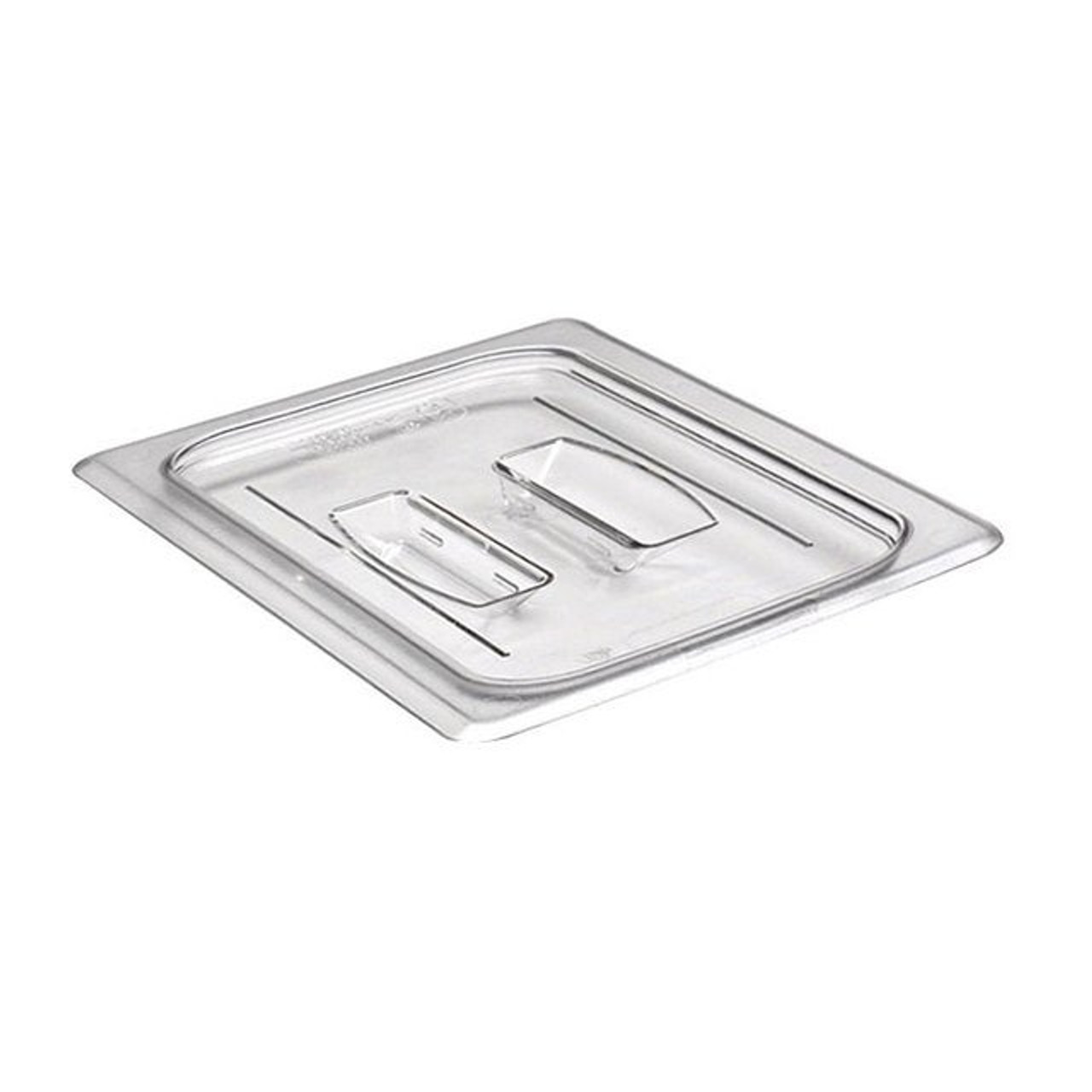 Cambro 1/6 Size Clear Plastic Pan Insert Cover, With Handle | 1UN/Unit, 1 Unit/Case