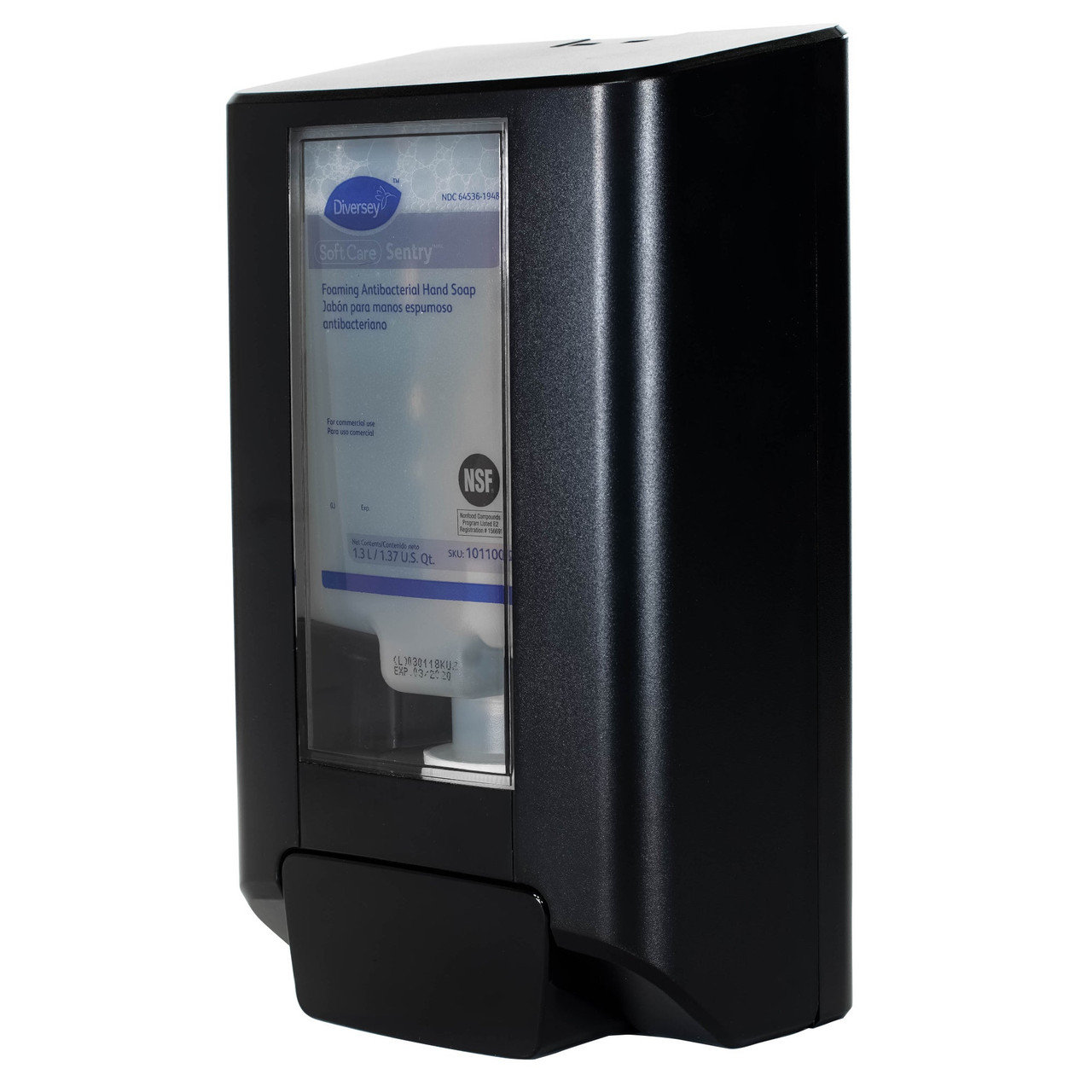 Soft Care Hand Soap Dispenser, Manual, Black | 1UN/Unit, 6 Units/Case