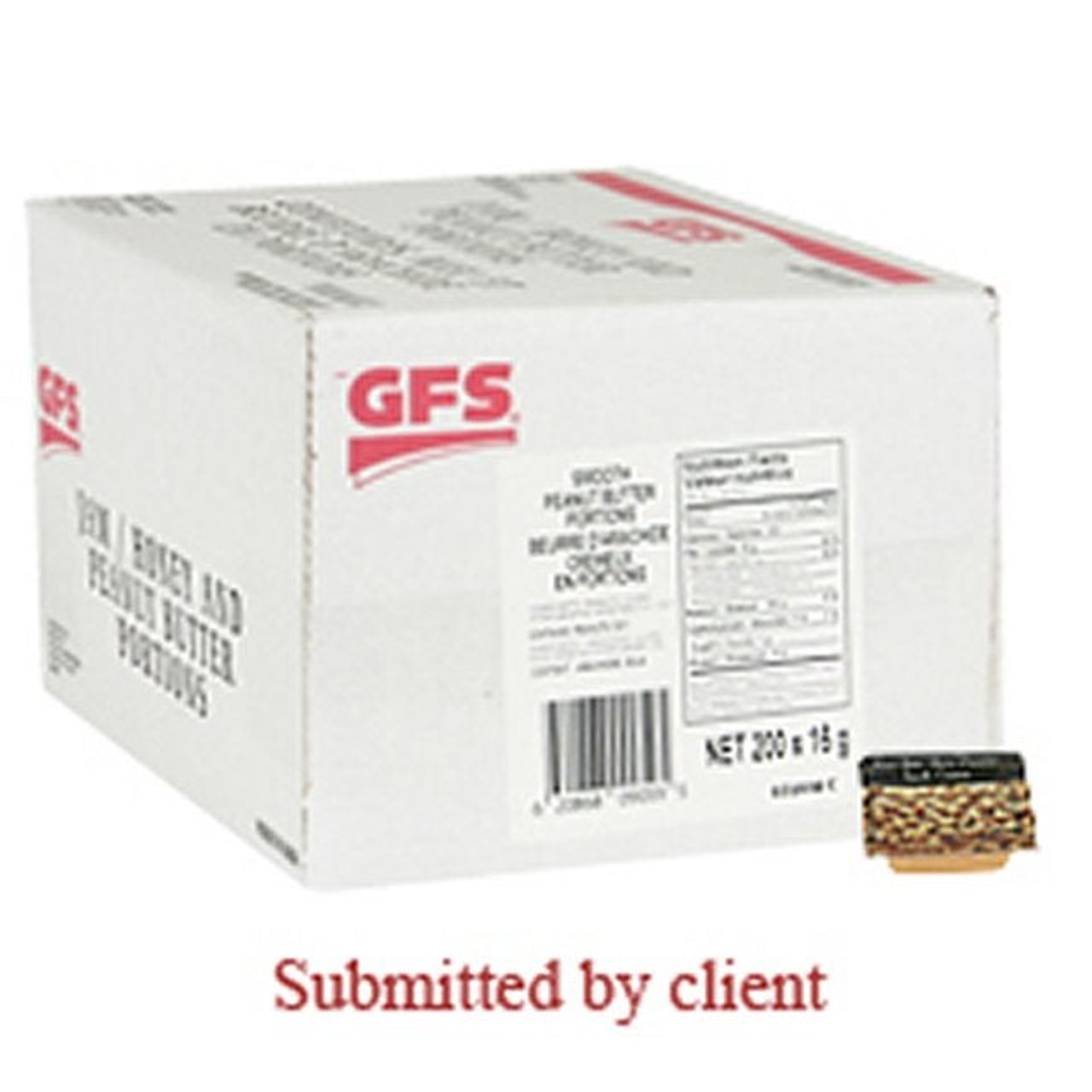 Gordon Choice Smooth Peanut Butter, Portion | 16G/Unit, 200 Units/Case
