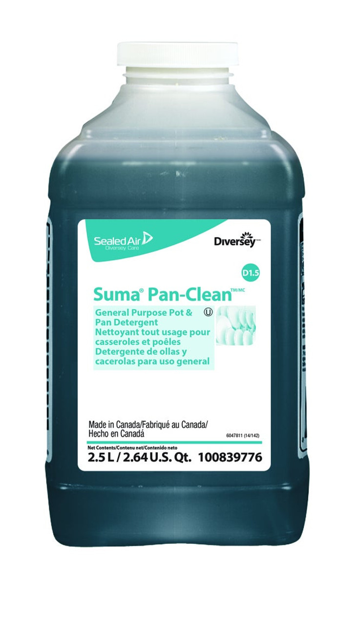 SUMA Pot & Pan Dish Detergent, J-Fill | 2.5L/Unit, 2 Units/Case
