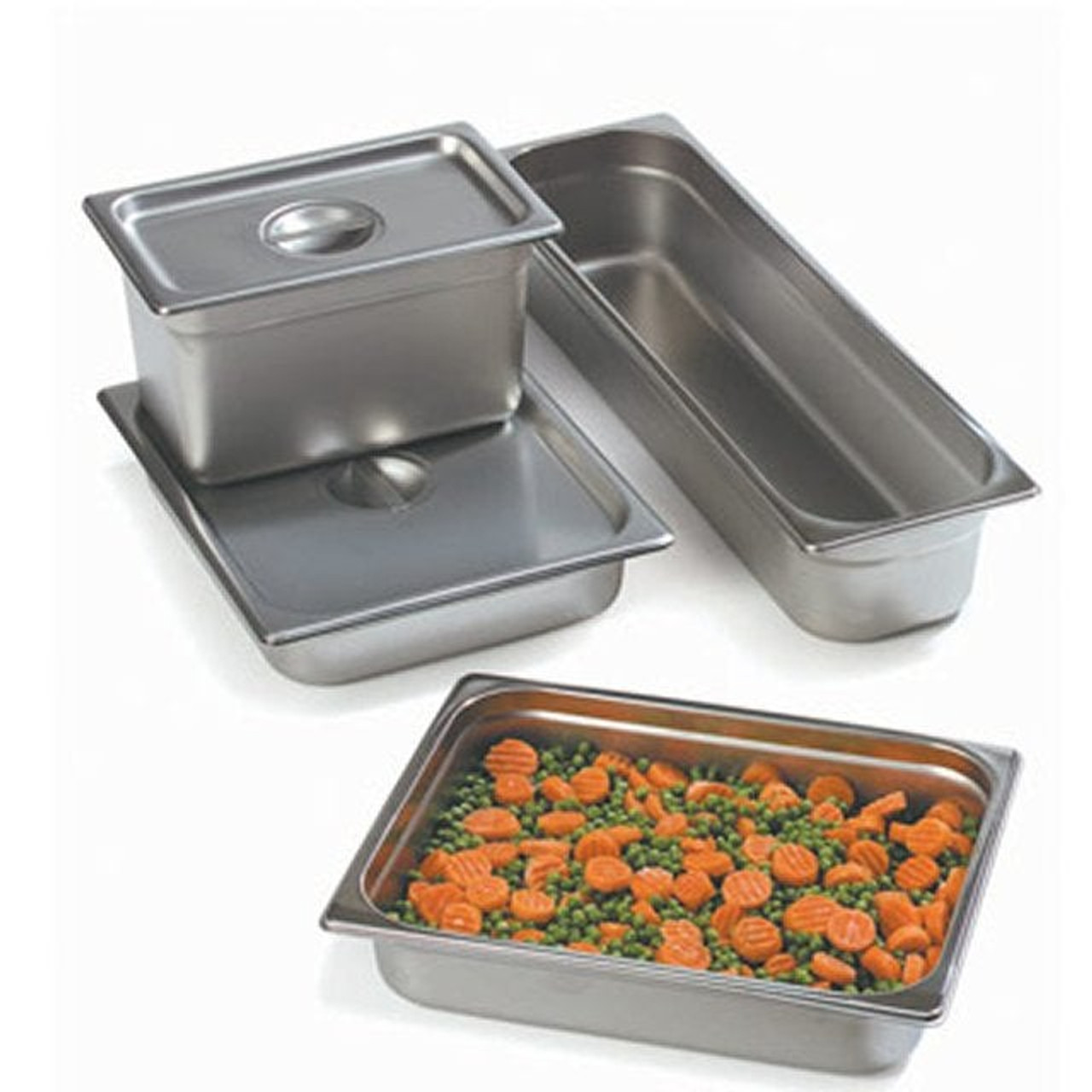 Magnum 6In Deep Stainless Steel 1/3 Size Economy Pan Inserts | 1UN/Unit, 6 Units/Case