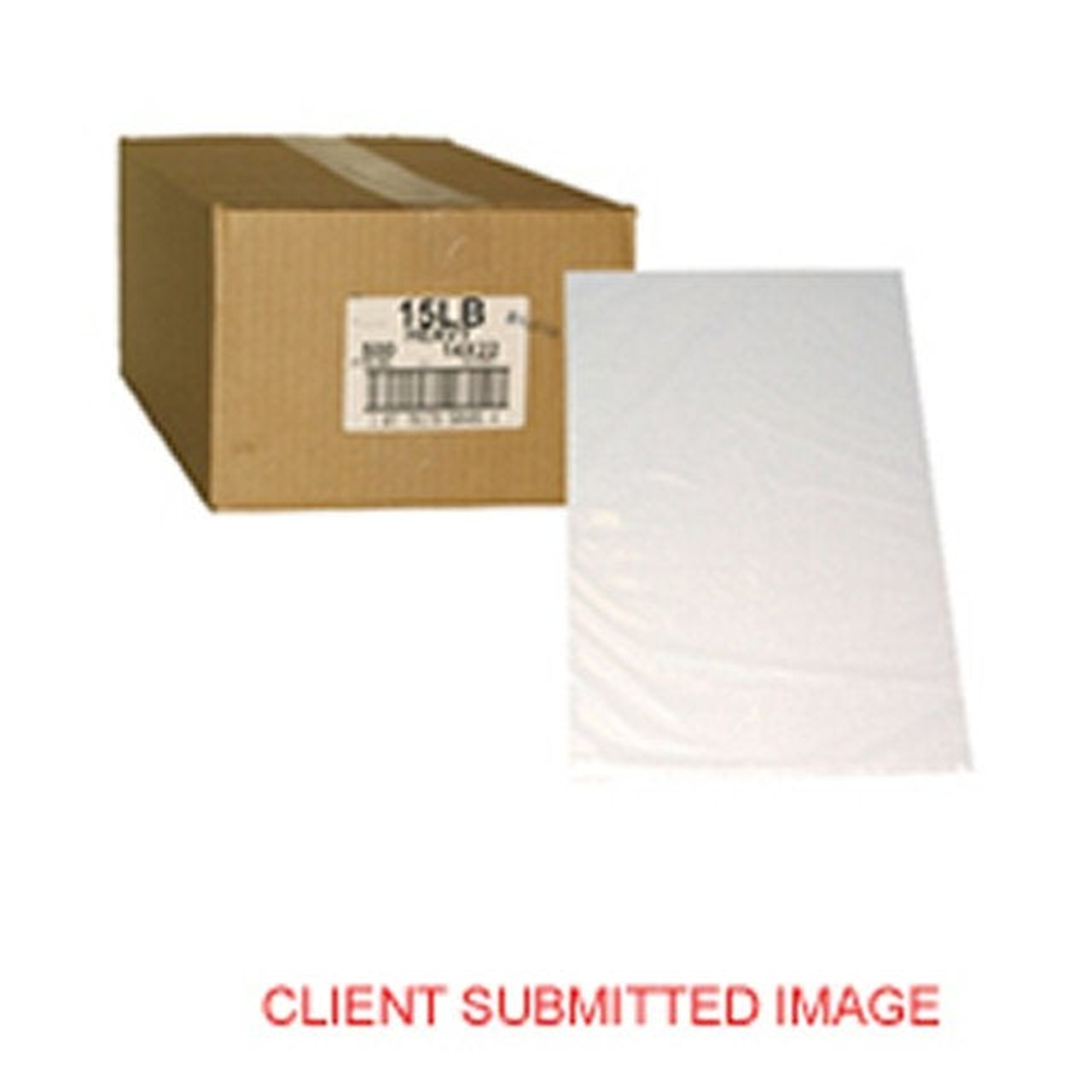 Alpha Polybag 15Lb Clear Polyethylene Bags, 14 X 22In | 500UN/Unit, 1 Unit/Case