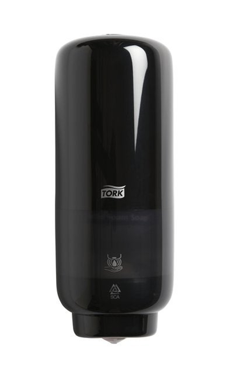 TORK Black Plastic Auto Foam Hand Soap Dispenser, 10.9X4.5X5.1In | 1UN/Unit, 4 Units/Case