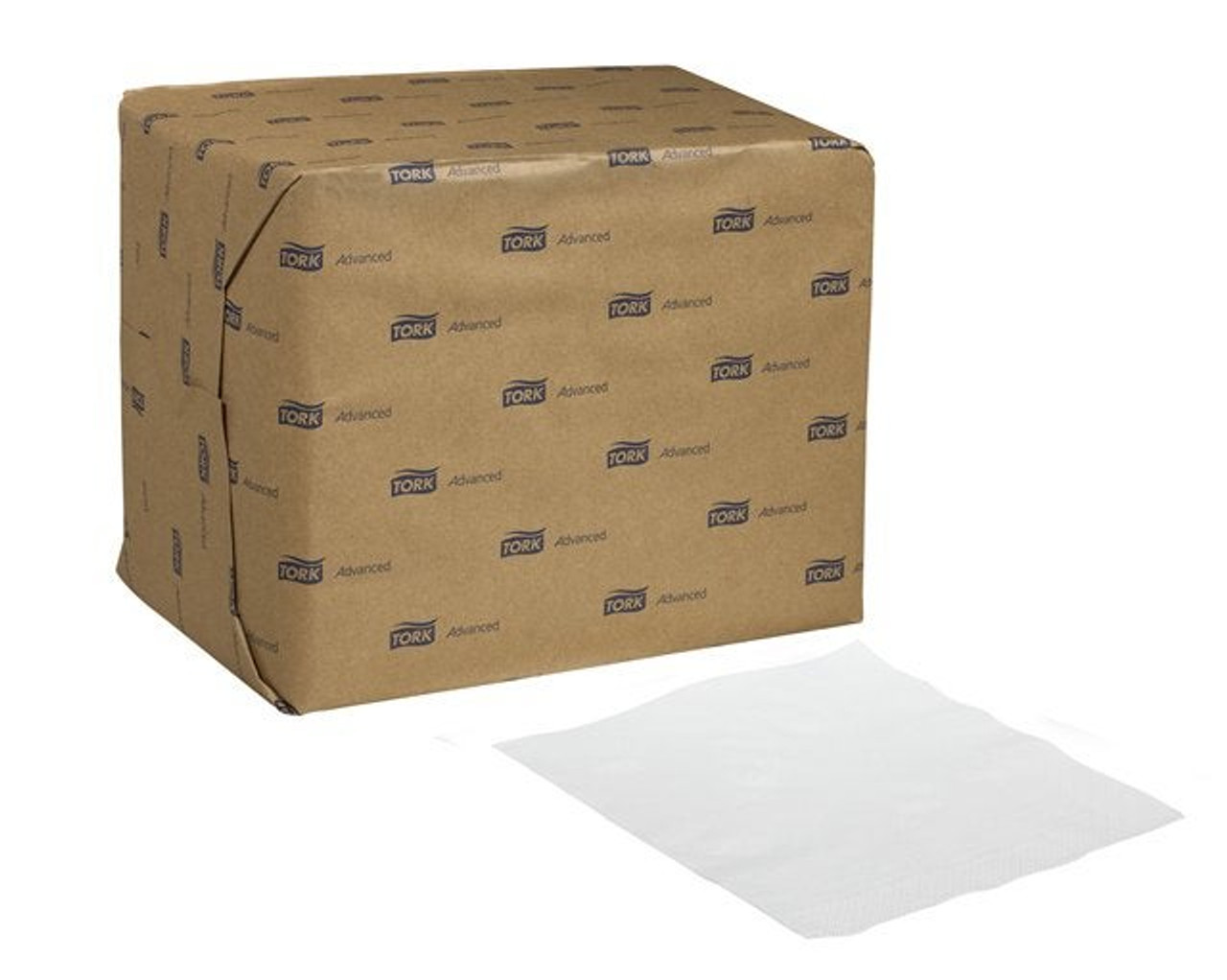 TORK Dinner Napkins, 1/4Fold 2Ply White 7.5 X 8.1In | 375UN/Unit, 8 Units/Case