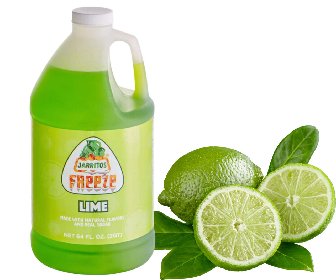 Jarritos Lime Slushy Syrup Refreshing 5:1 Concentrate -64 oz-Chicken Pieces