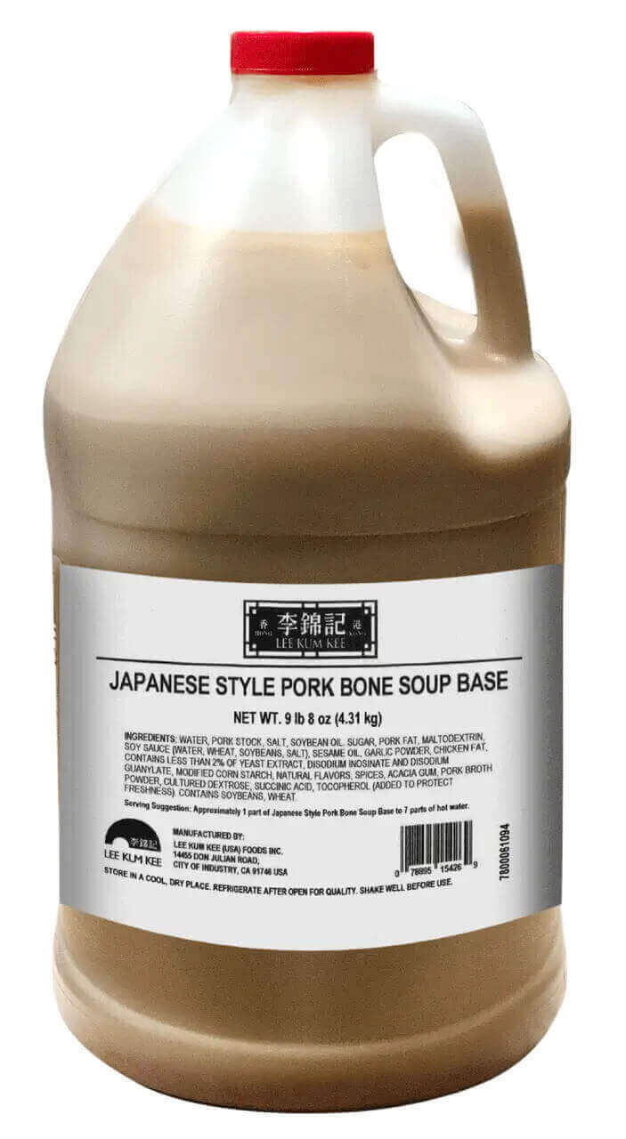 Lee Kum Kee Pork Bone Japanese-Style Soup Base 9.5 lb-Chicken Pieces