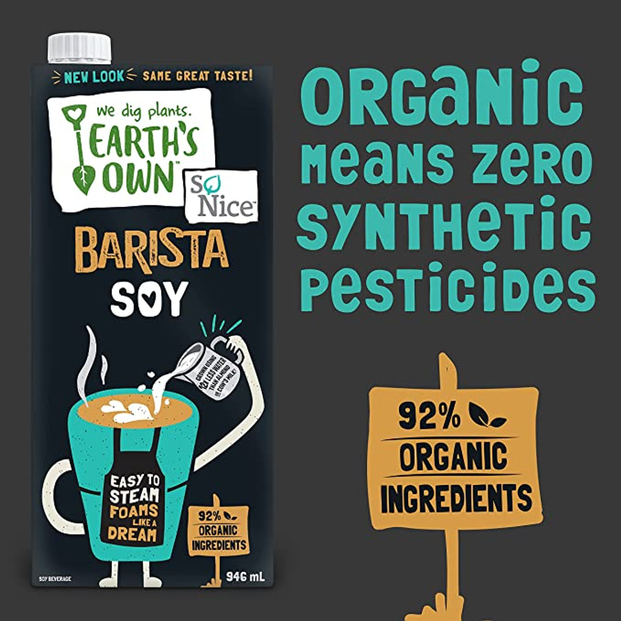 Earth's Own Soy Milk Barista Blend 946ml (12/case)