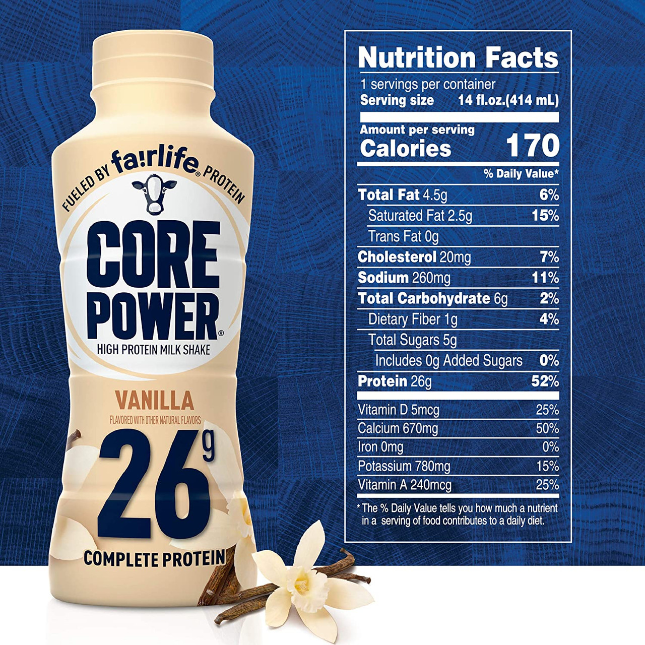 Core Power Protein Shake, Chocolate, 14 fl oz 10-pack