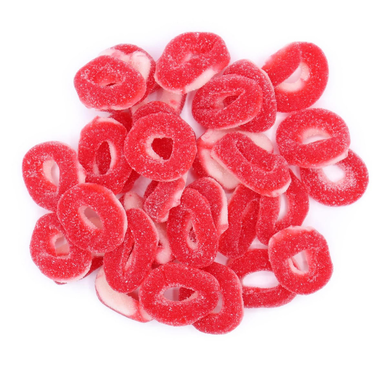 A2ZCHEF Gummy Cherry Rings - 25 lb. Case 
