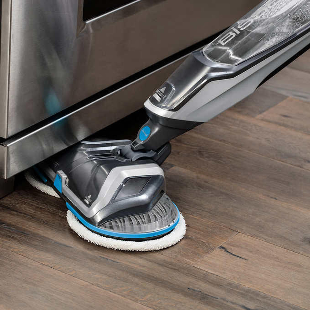 Floor Hard Quiet Mop Effortless, Cordless Cleaning - Spin and Bissell SpinWave Powerful,