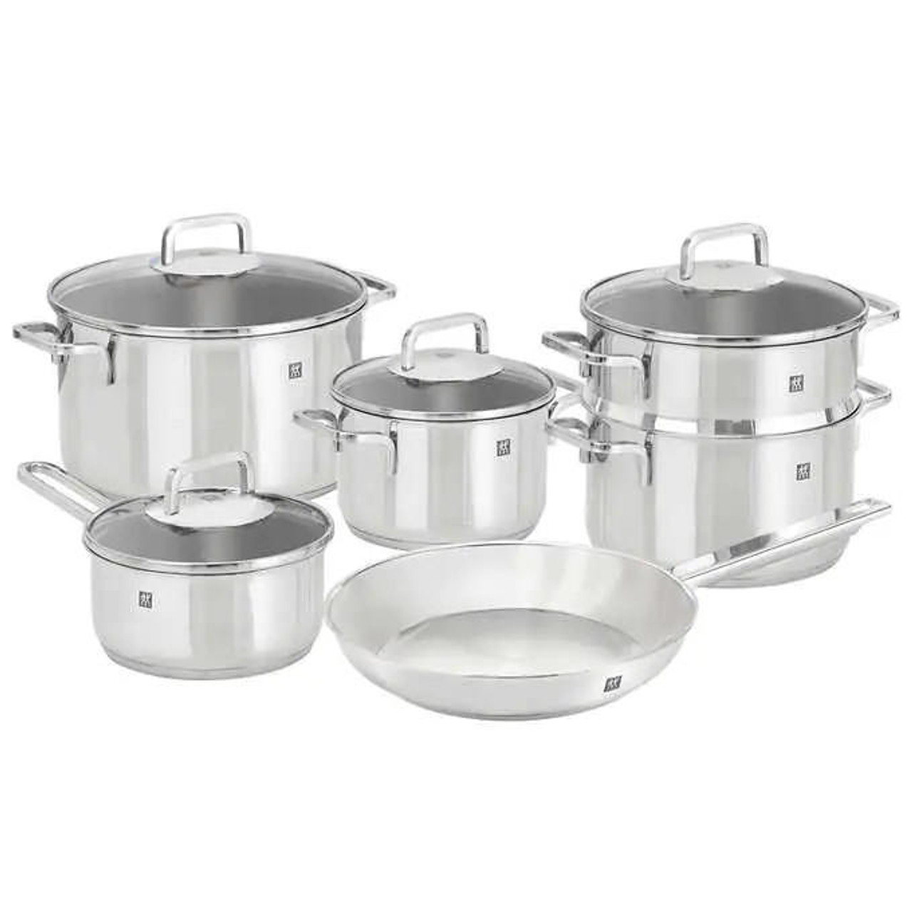 Circulon Momentum Stainless Steel Cookware Set, 11-Piece - Elevate Your Culinary Passion with Innovative Design