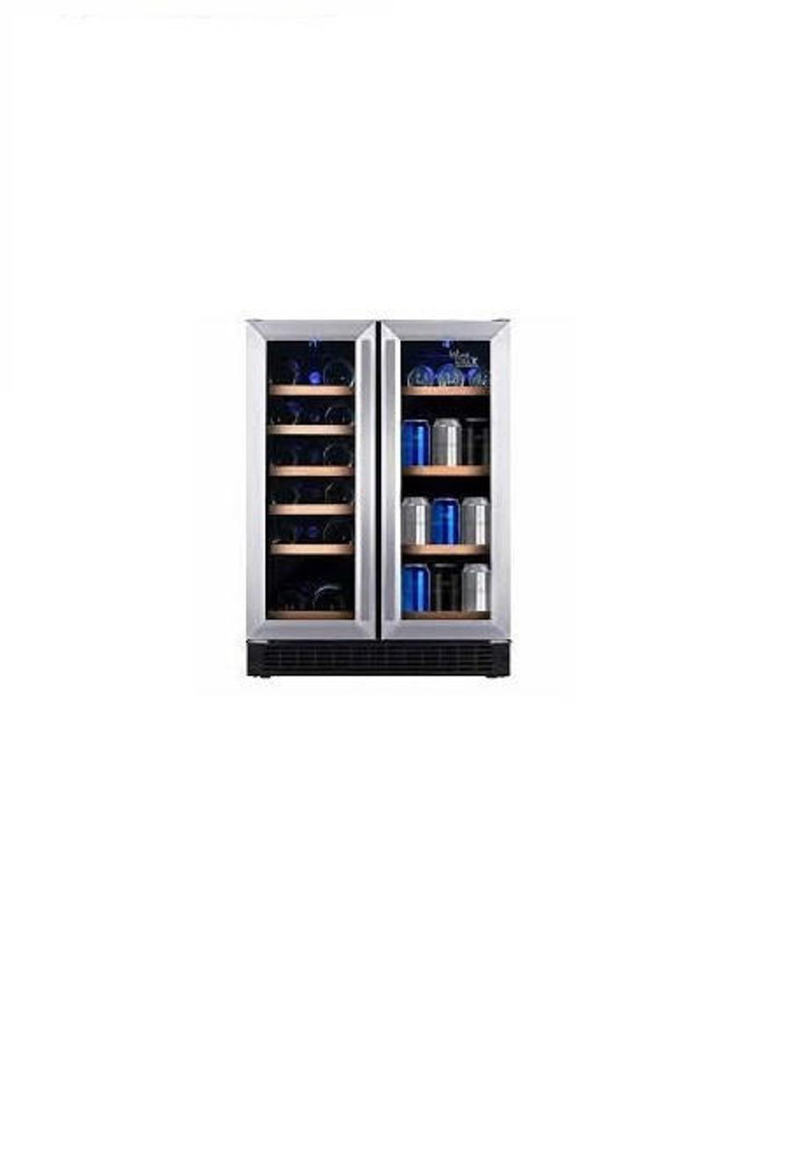 Wine Cell'R Stainless Steel Glass Door Beverage Center with Embraco Compressor - Ultimate Beverage Storage- Chicken Pieces