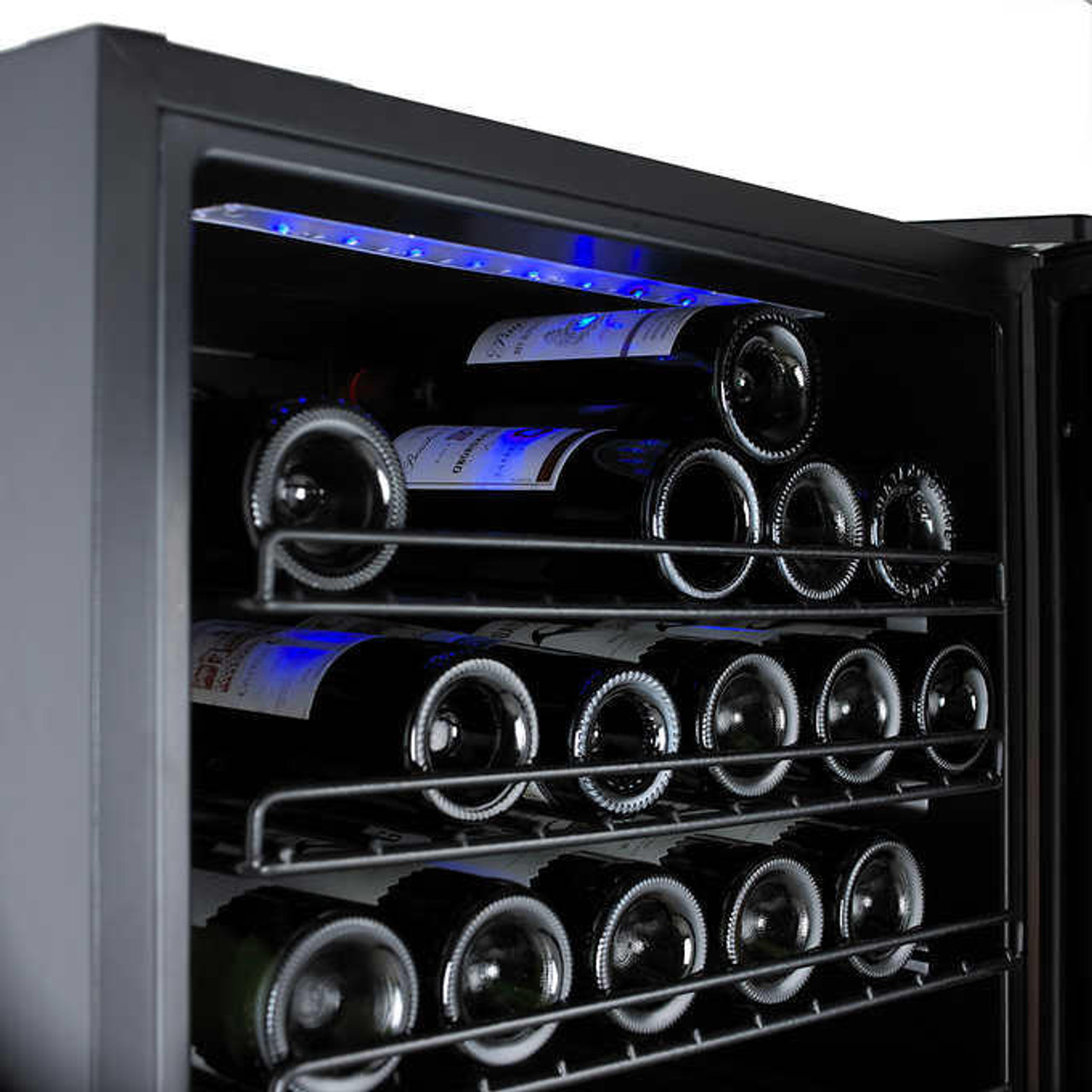 Sommelier 24 Bottle Dual Zone Wine Cellar Black