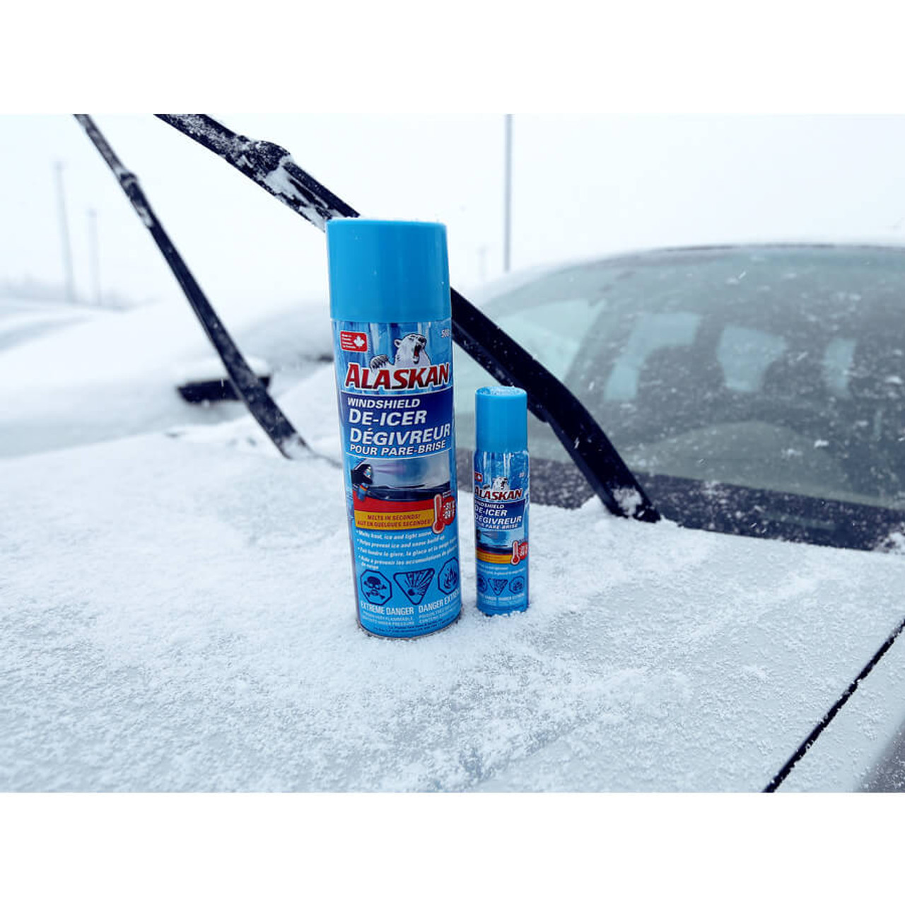 Windshield Deicer Spray Effective Car Windshield Ice Melt Liquid