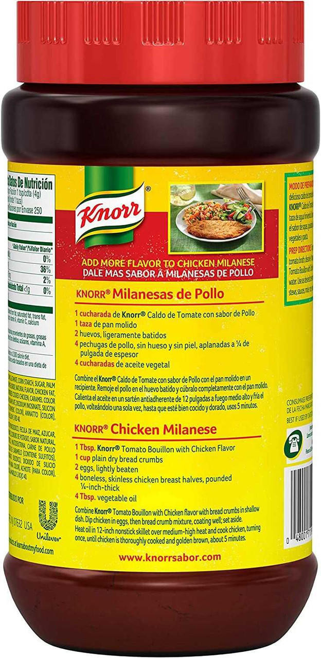 KNORR Knorr Caldo de Tomate Con Sabor de Pollo - Tomato Bouillon with Chicken Flavour 2lb 