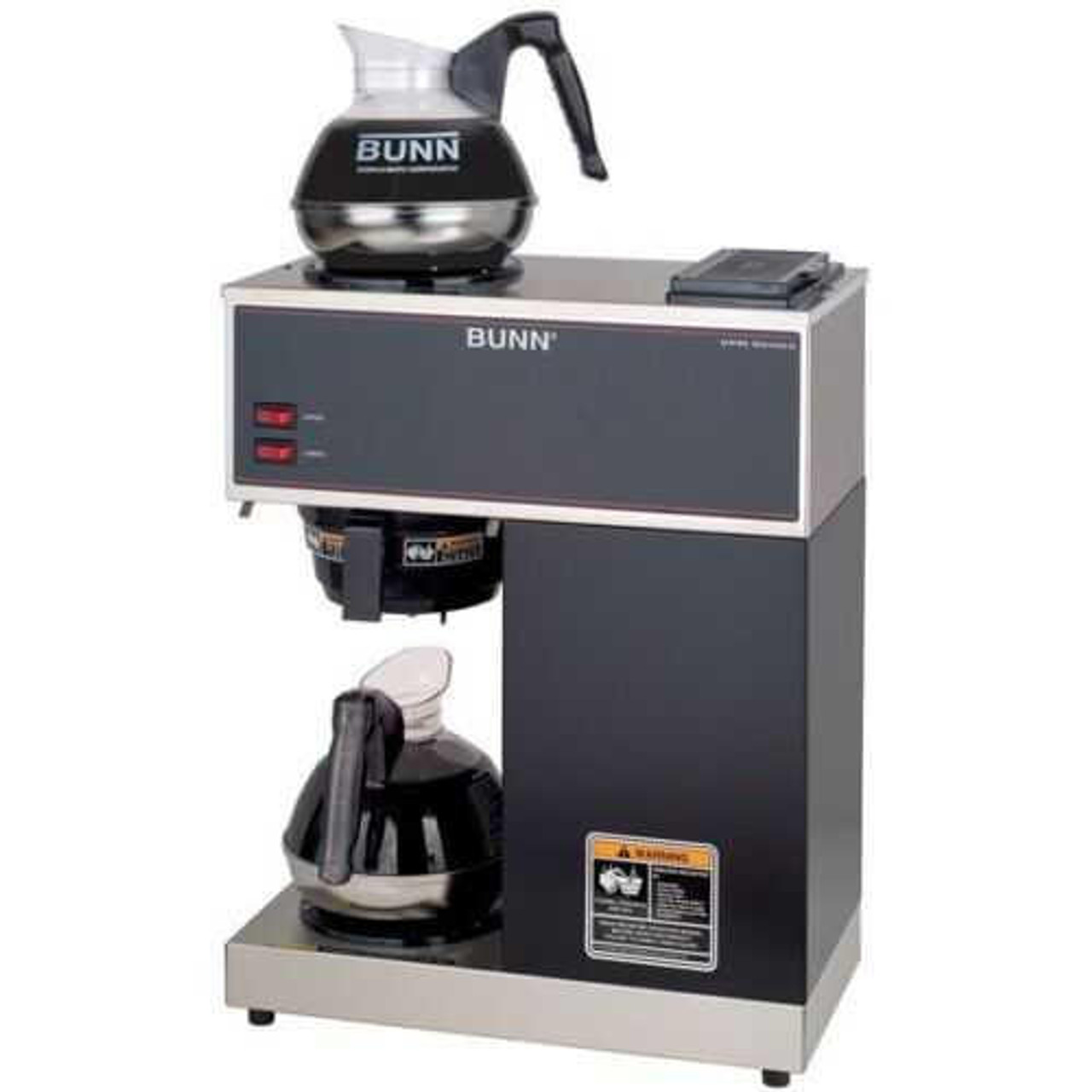  Bunn 33200.0002 VPR Black 12 Cup Pourover Coffee Brewer with 2 Glass Decanters OPEN BOX 
