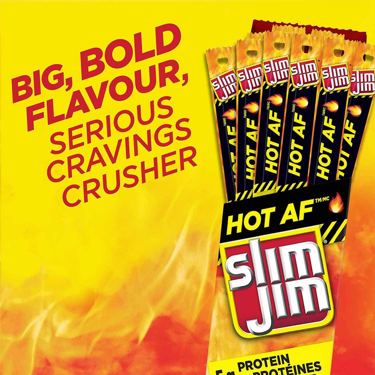 slim jim Slim Jim Giant - Hot AF 27.5g Stick, 24 Count 