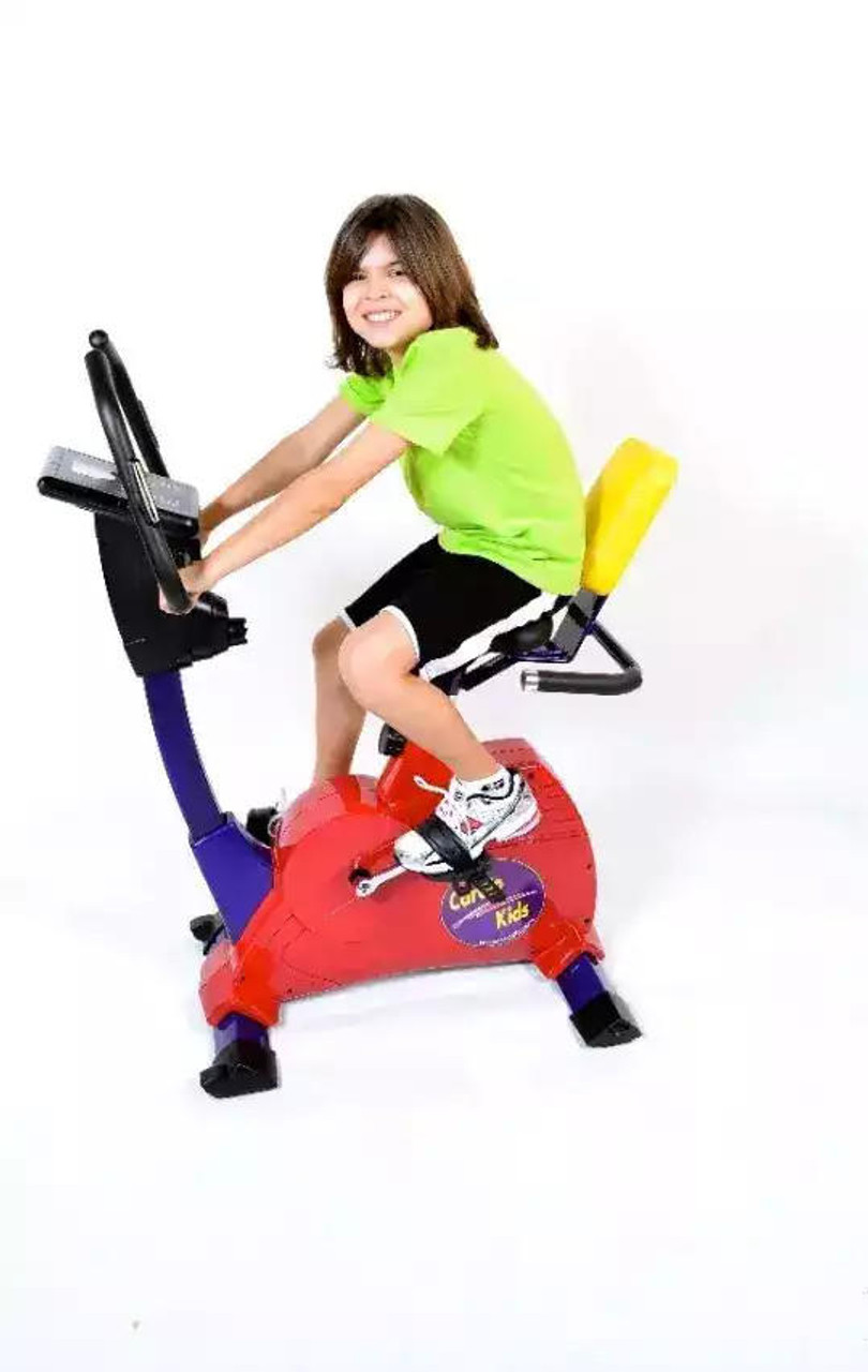 kidsfit Kids Semi-Recumbent Exercise Bike (Elementary Grade  Fit Size 2-5) 