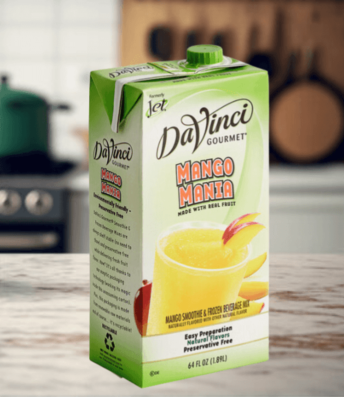 DAVINCI DaVinci Gourmet  Mango Mania Real Fruit Smoothie Mix 1.89L (6/case)