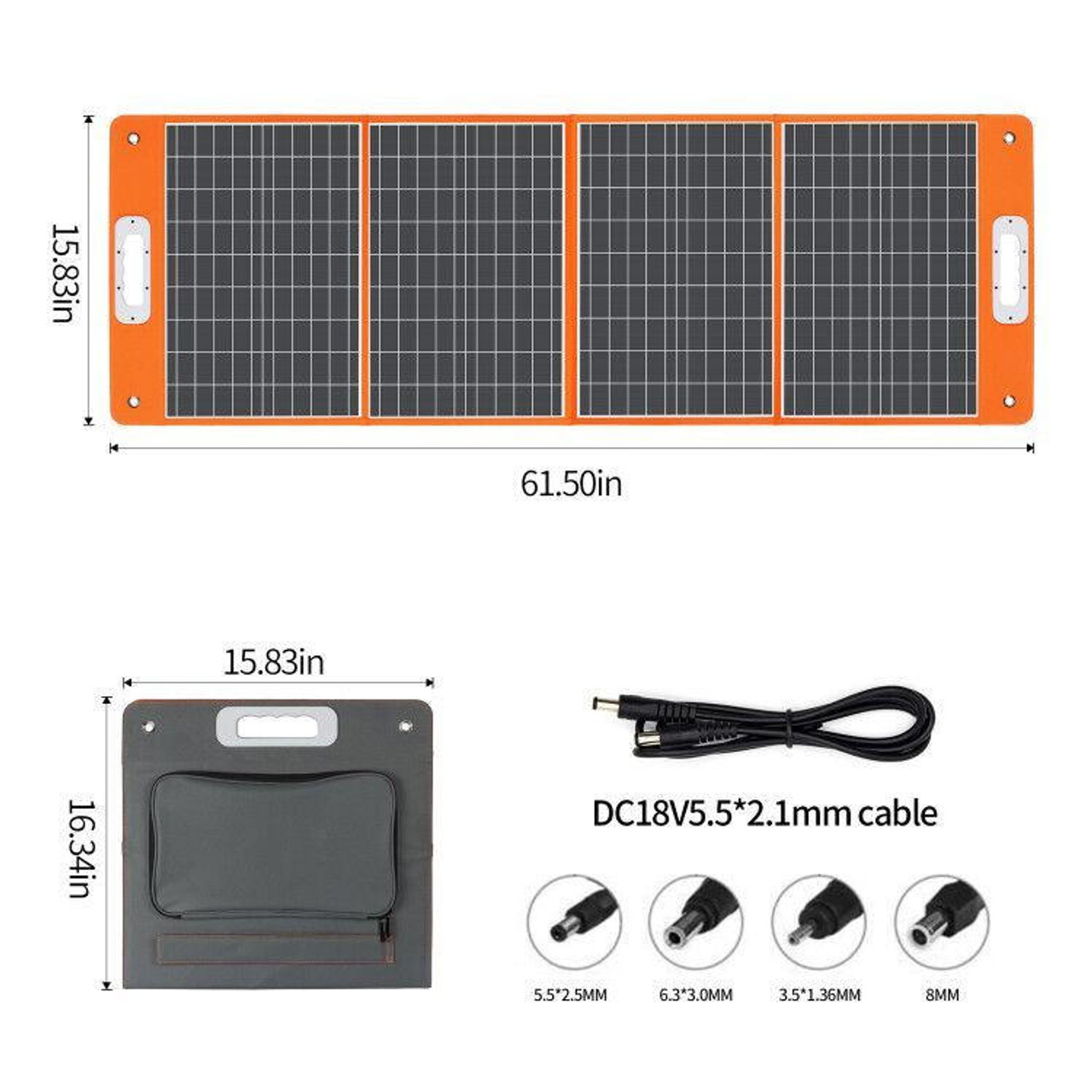  Flashfish 292 WH 80000mAh Solar Generator Foldable Solar Panel Charger 