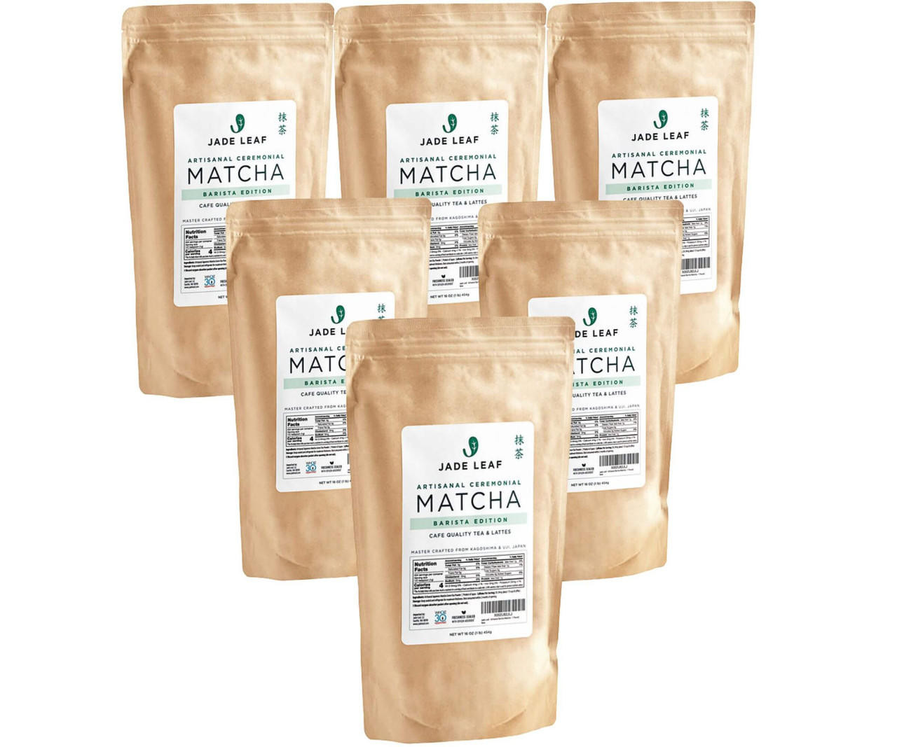 Jade Leaf Ceremonial Barista Edition Matcha Powder 1 lb. (454g)- 6/Case