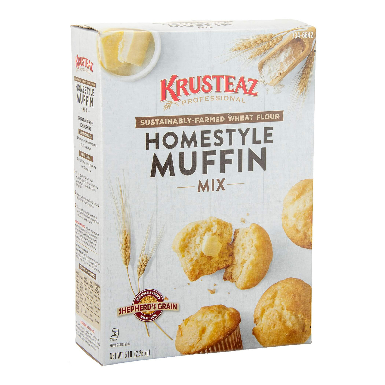 krusteaz Krusteaz Professional Shepherd's Grain 5 Lbs/2.26 Kgs Golden Muffin Mix - 6/Case