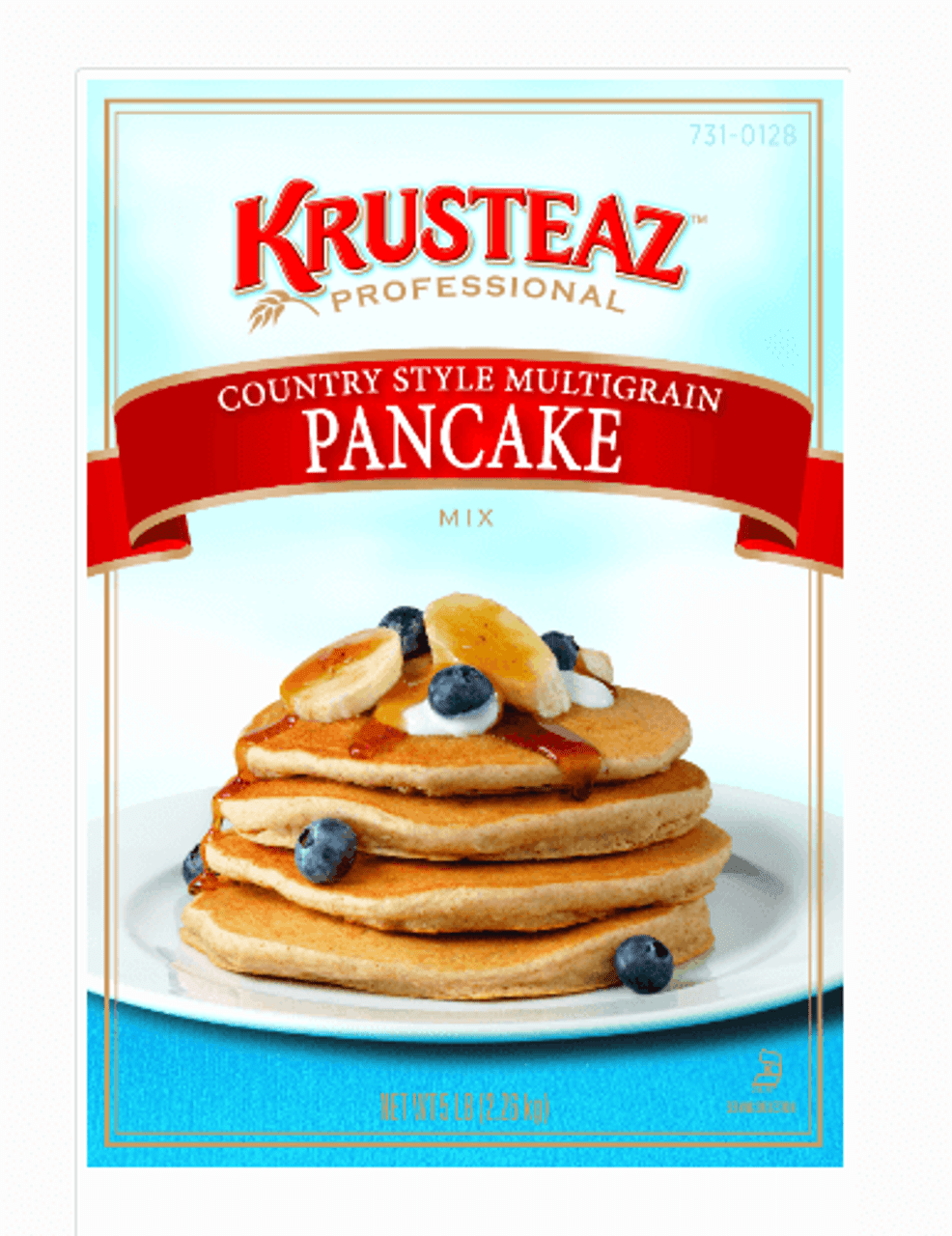 krusteaz Krusteaz Professional 5 lbs/2.26 kgs Country-Style Multigrain Pancake Mix - 6/Case