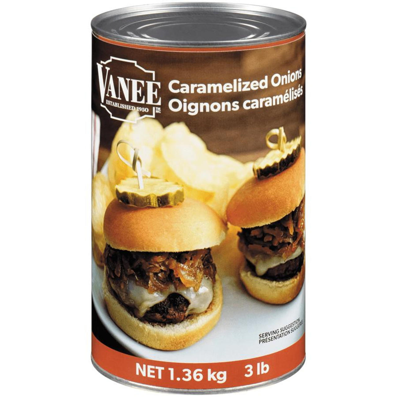 VANEE Caramelized Onion Topping 1.36Kg/3 Lbs (6/Case) 