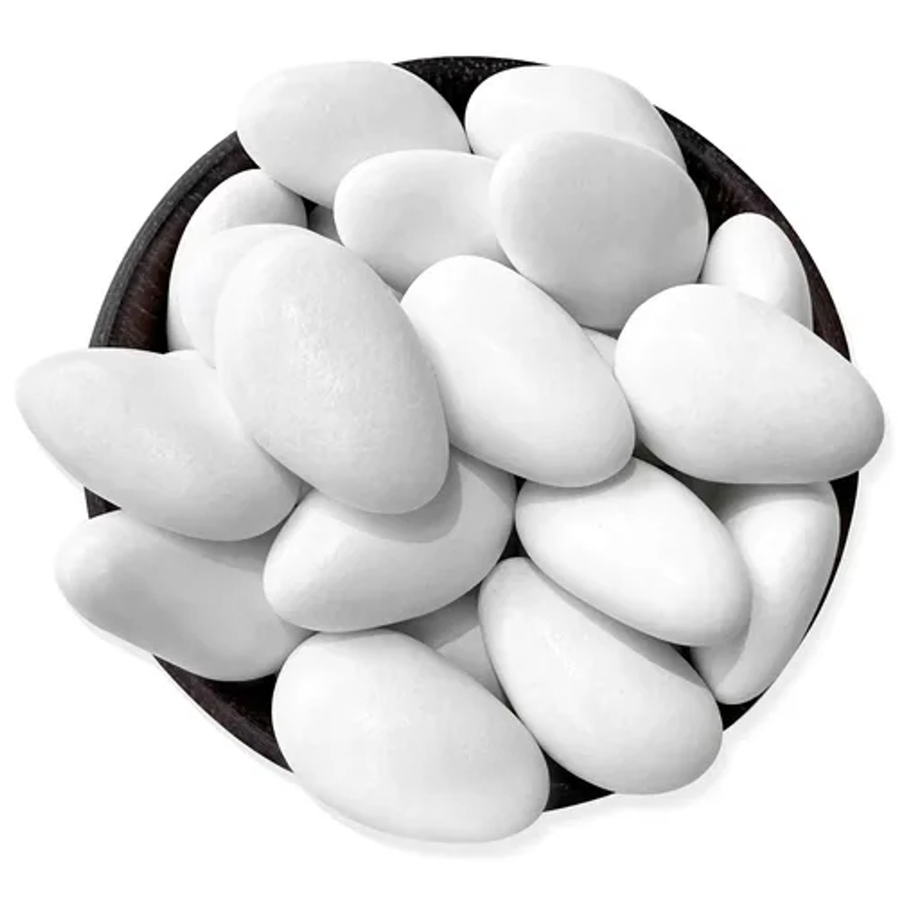 Jordan Almonds White Bulk Size 30 lbs/13.60 kgs