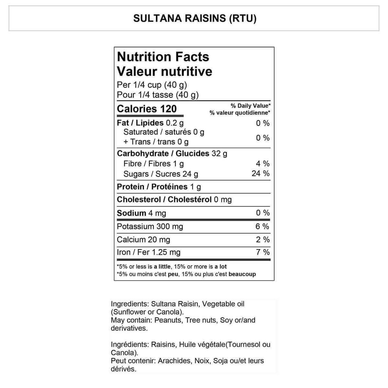 Yupik Sultana Raisins - 2 kg | Sweet and Plump Dried Fruit- Chicken Pieces