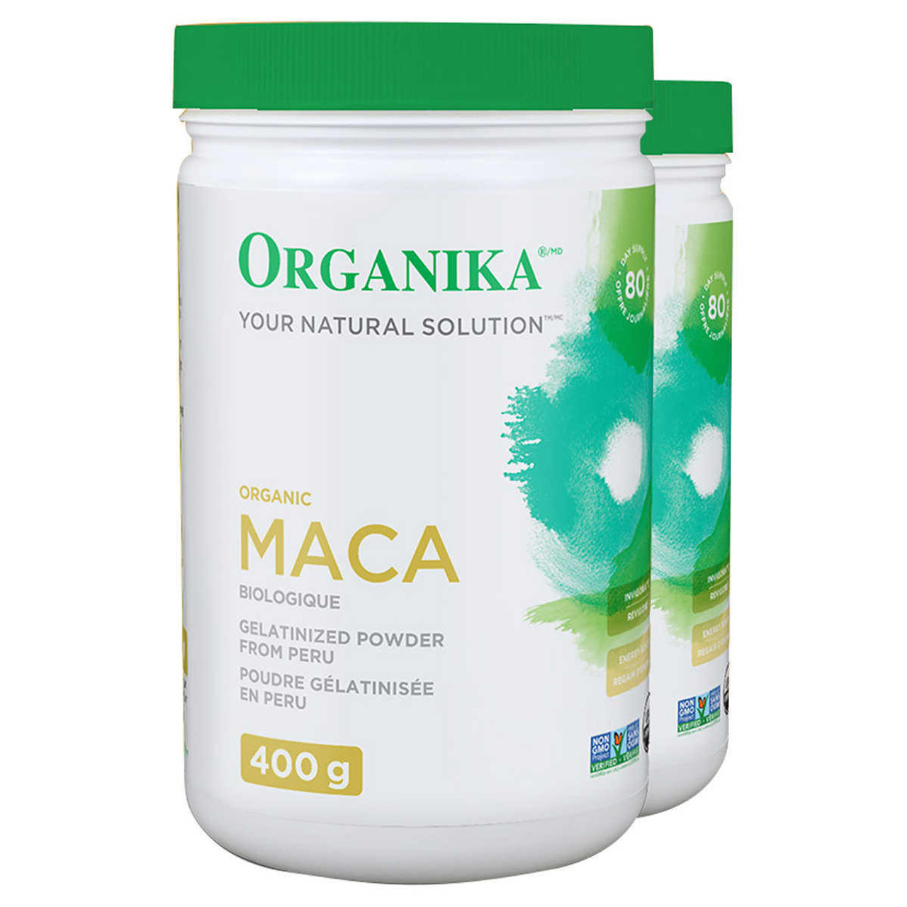 Organika® Certified Organic Gelatinized Maca Powder - 2 x 400g | Natural Energy and Vitality Boost- Chicken Pieces