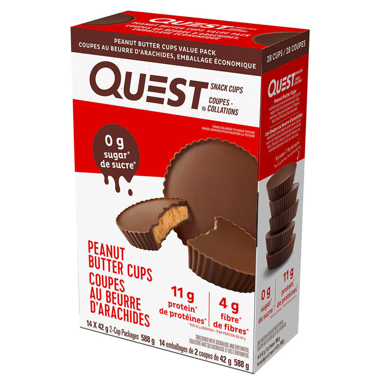 Quest Peanut Butter Cups - 14 Packs × 42g - Irresistible Protein-Packed Indulgence- Chicken Pieces