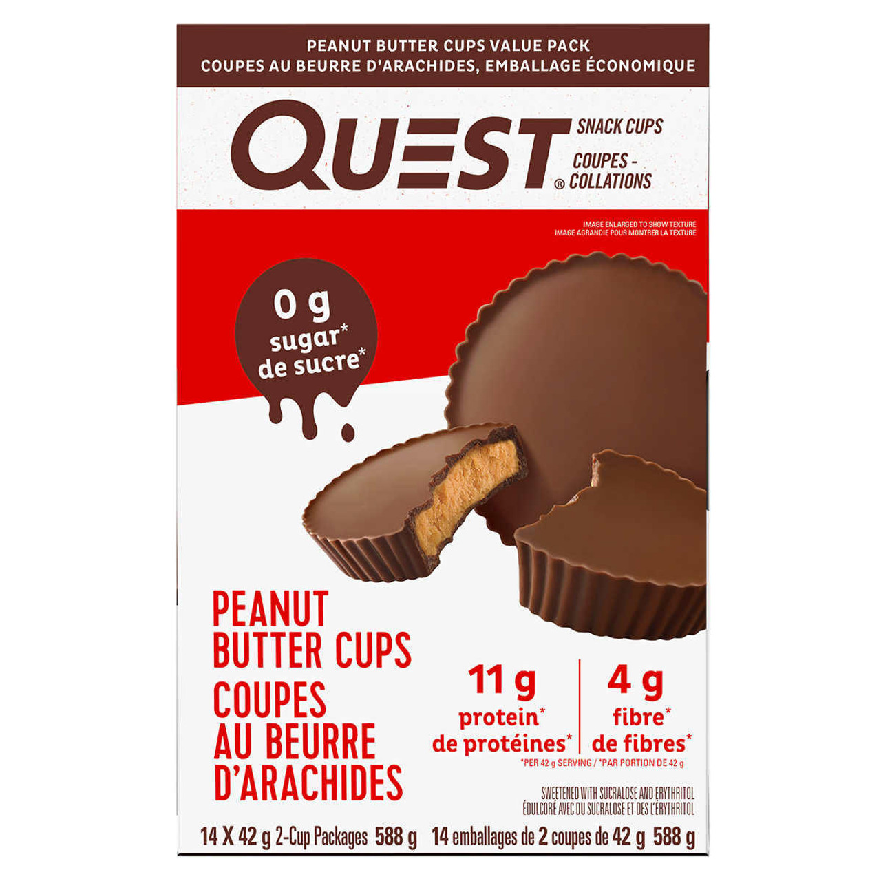 Quest Peanut Butter Cups - 14 Packs × 42g - Irresistible Protein-Packed Indulgence- Chicken Pieces