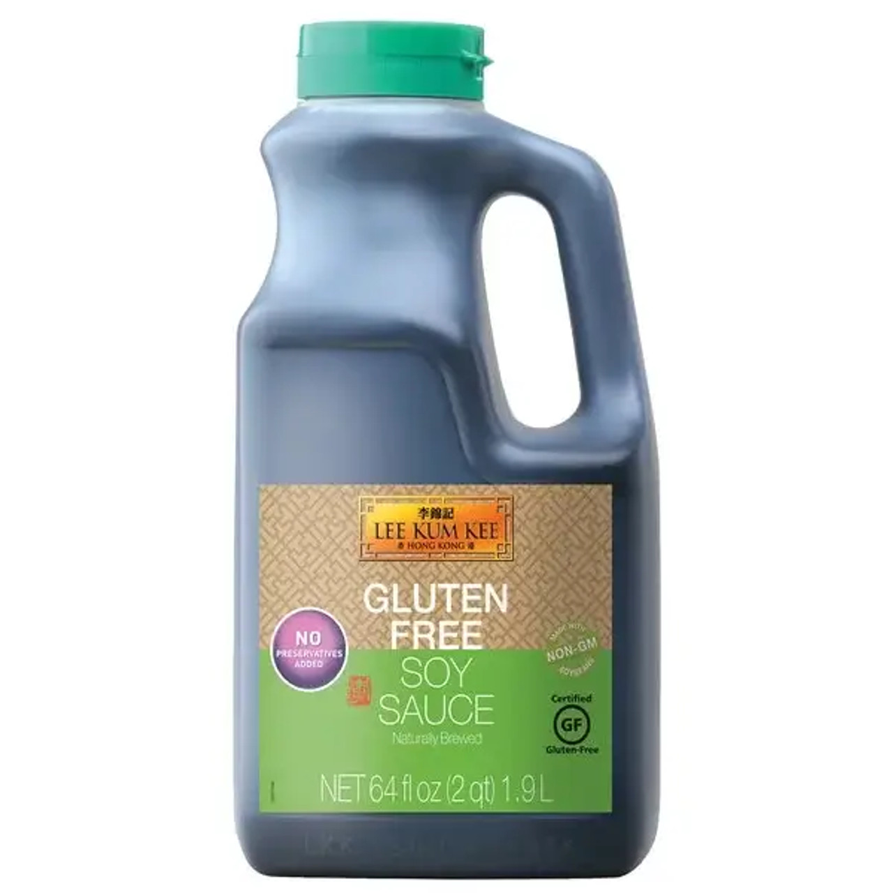 LEE KUM KEE Lee Kum Kee Gluten-Free Soy Sauce - 64 oz / 1.9L | Non-GMO, Traditional Recipe, Umami Flavor