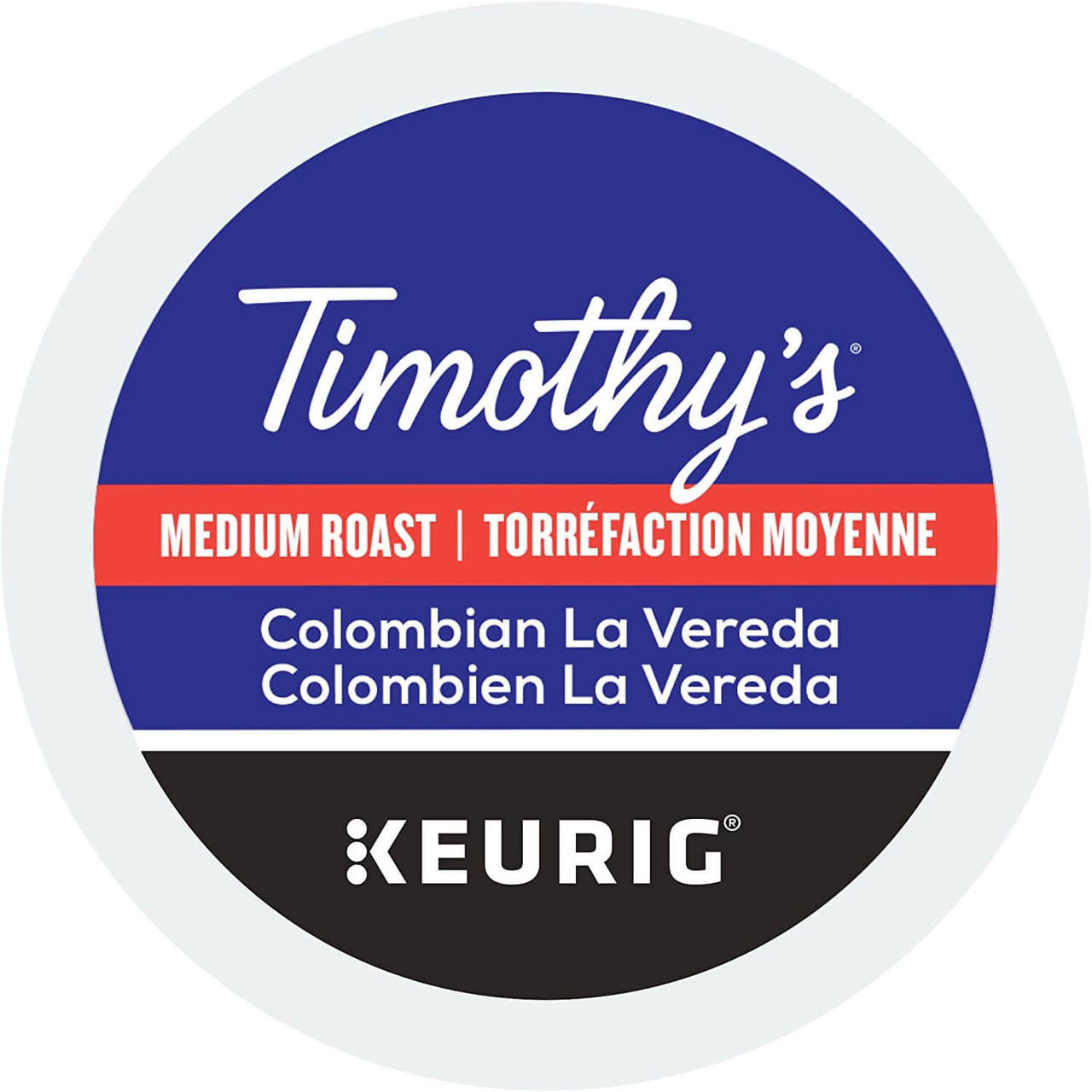  Keurig Timothy's Colombian La Vereda K-Cup Coffee Pods, 12 Count 