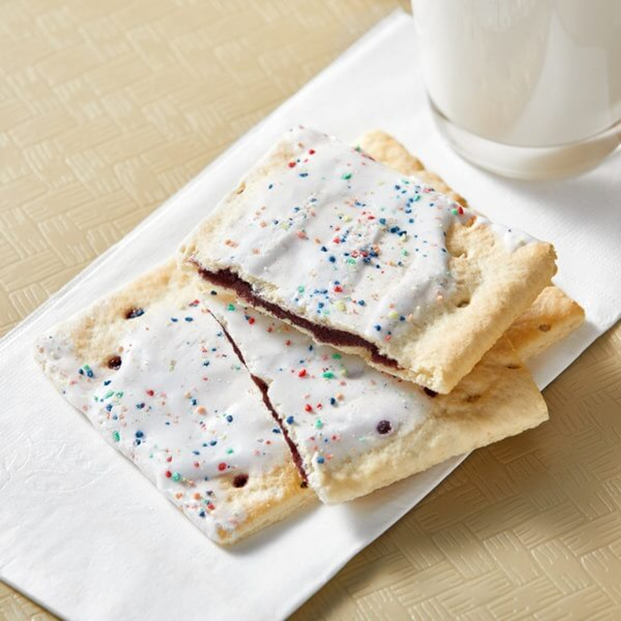 KELLOGGS Pop-Tarts Frosted Blueberry Toaster Pastry 2-Pack | 48/Case - Delicious On-the-Go Breakfast or Snack