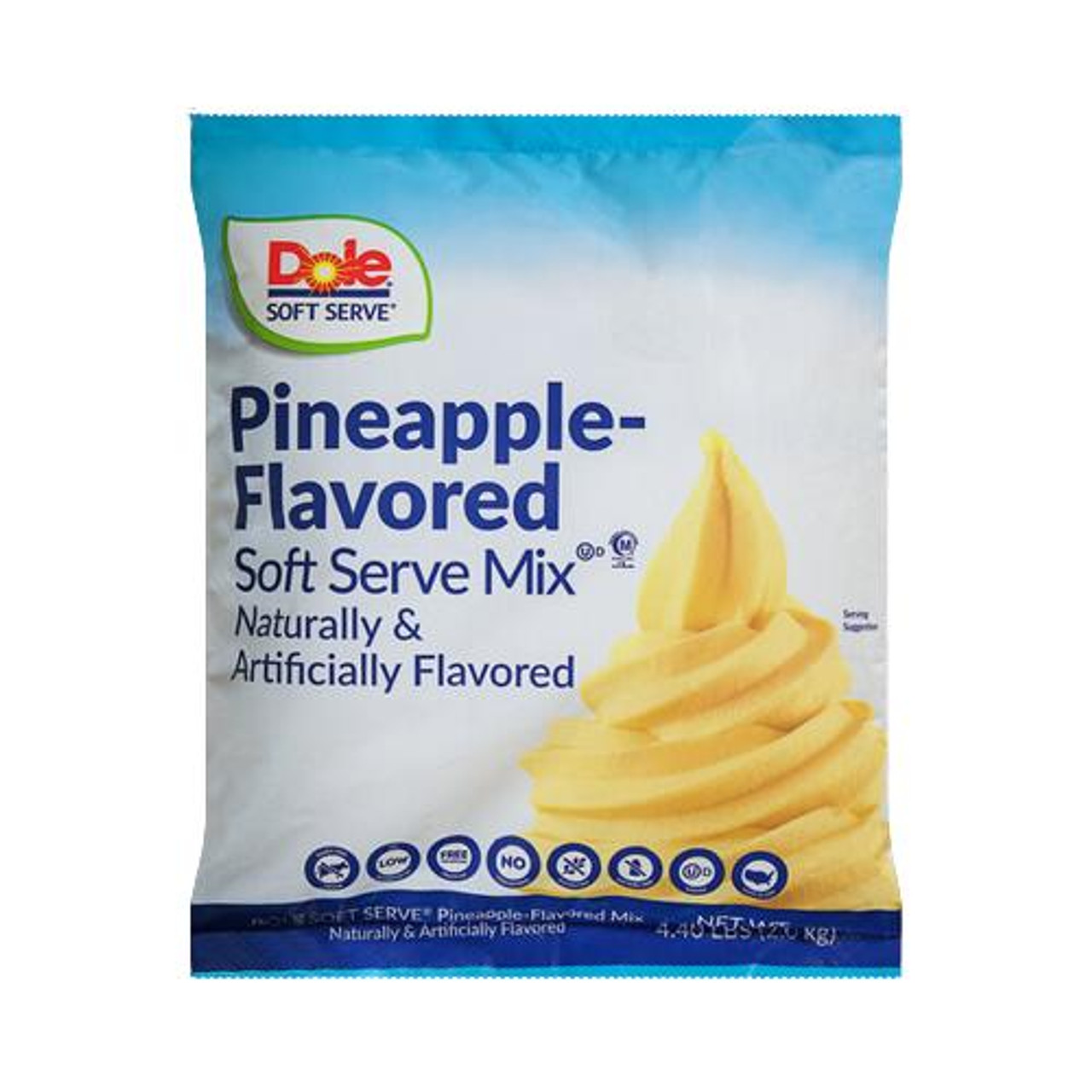 DOLE SOFT SERVE Pineapple Soft Serve Mix 4.4 lb/1.99 kgs