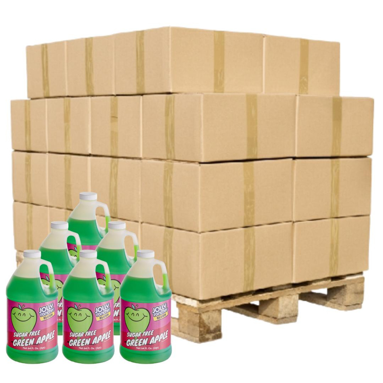 JOLLY RANCHER Jolly Rancher Sugar Free Green Apple Syrup 5:1 Bulk Food Service Concentrate | 1.89L/64 OZ | 6/CASE | 60 CASES PER PALLET (360 BOTTLES) 