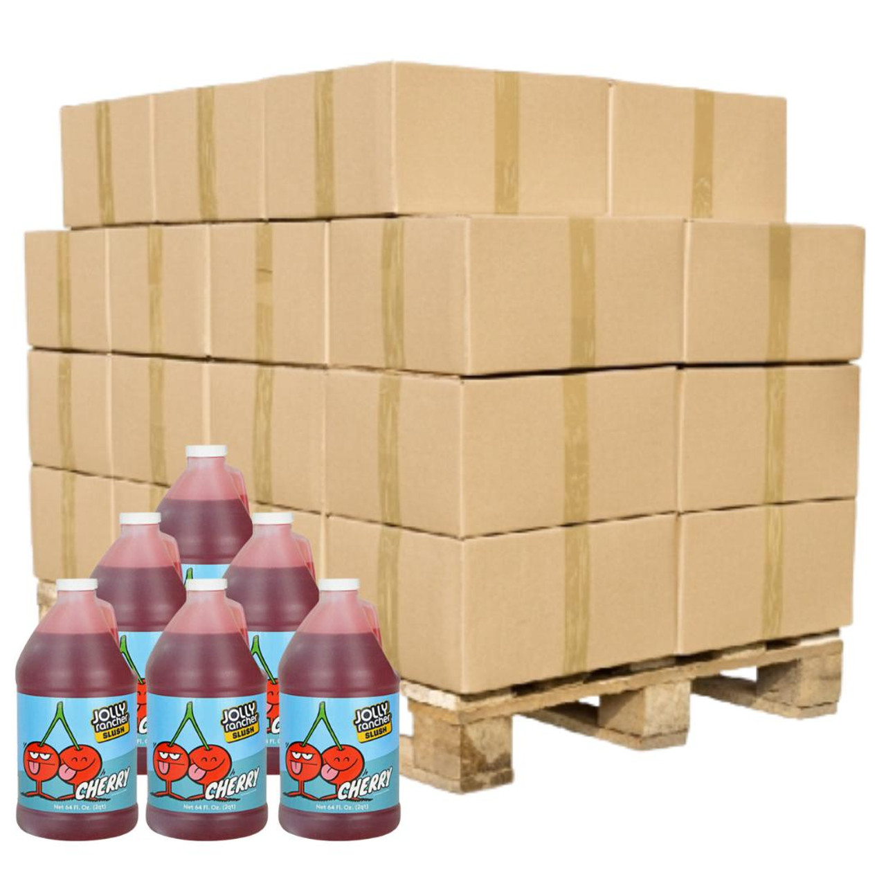 JOLLY RANCHER Jolly Rancher Cherry Syrup 5:1 Bulk Food Service Concentrate | 1.89L/64 OZ | 6/CASE | 60 CASES PER PALLET (360 BOTTLES) 