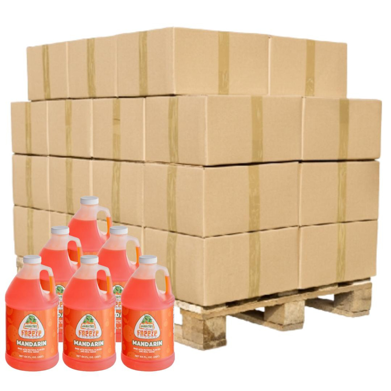 jarritos Jarritos Mandarin Slushy Syrup 5:1 Bulk Food Service Concentrate | 1.89L/64 OZ | 6/CASE | 60 CASES PER PALLET (360 BOTTLES) 