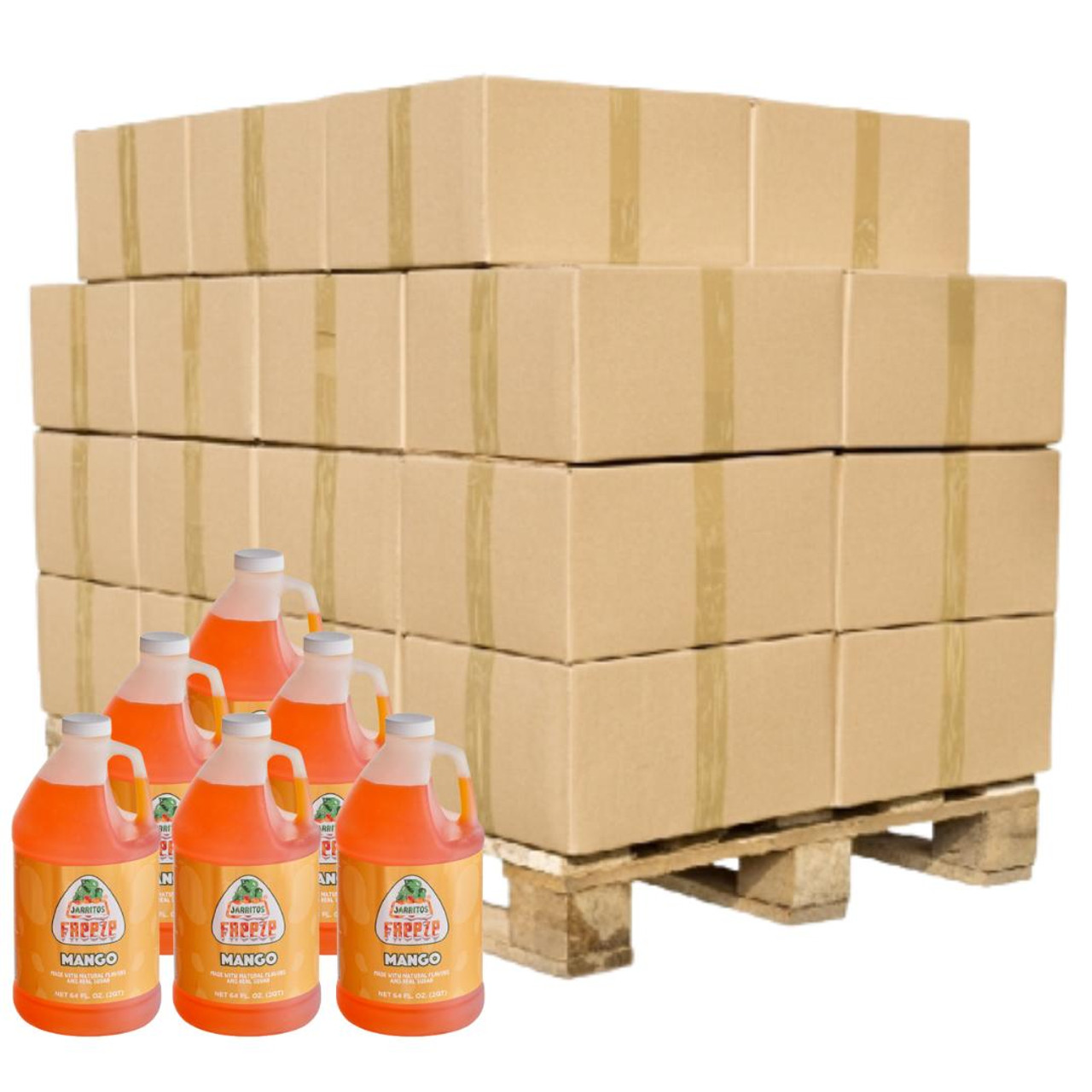 jarritos Jarritos Mango Slushy Syrup 5:1 Bulk Food Service Concentrate | 1.89L/64 OZ | 6/CASE | 60 CASES PER PALLET (360 BOTTLES) 