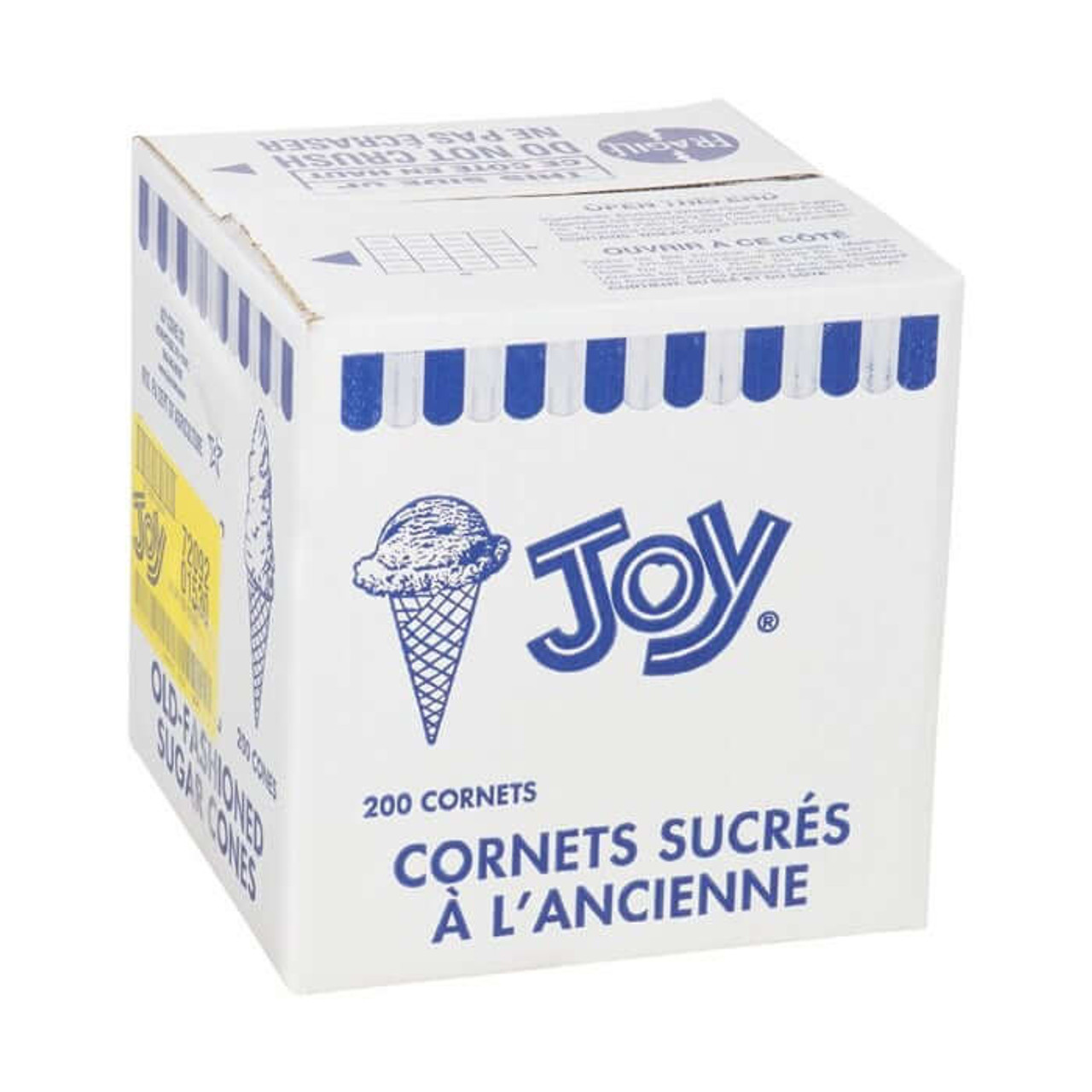 JOY #310 Sugar Cone - 800/Case for Sweet and Crispy Ice Cream Delights