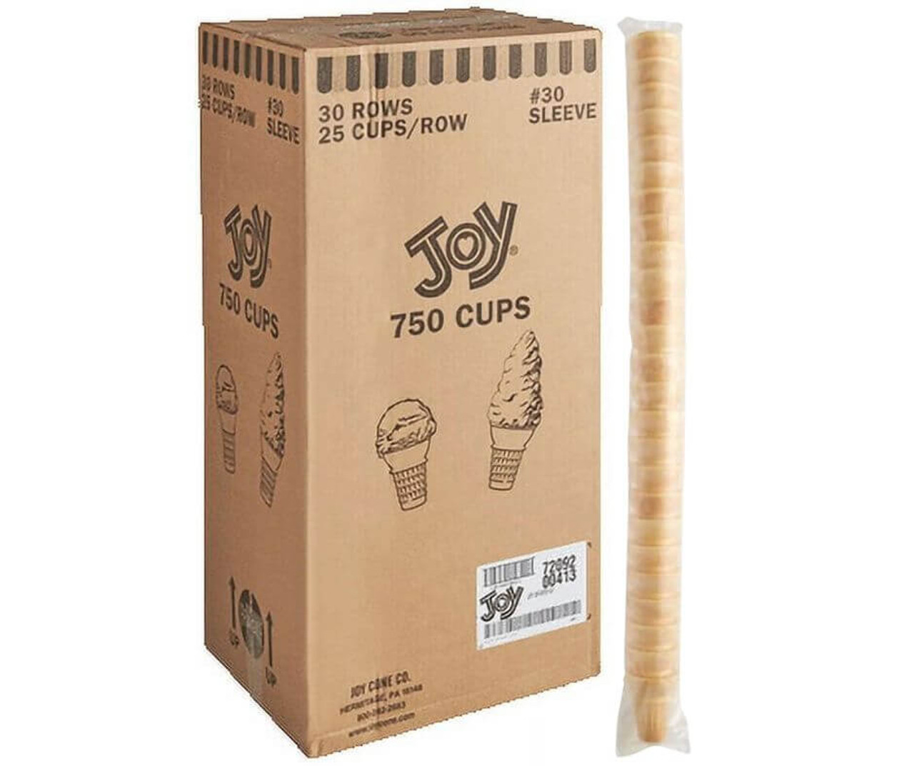 JOY #30 Flat Bottom Cake Cone - 750/Case | Versatile and Delicious