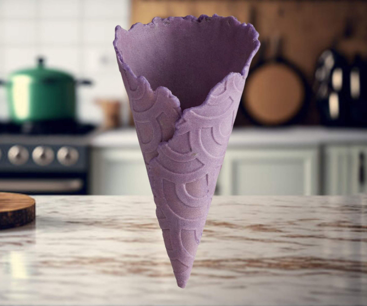 THE KONERY The Konery Lavender Waffle Cones - 144/Case | 16 Cases Per Pallet | 2304 CONES