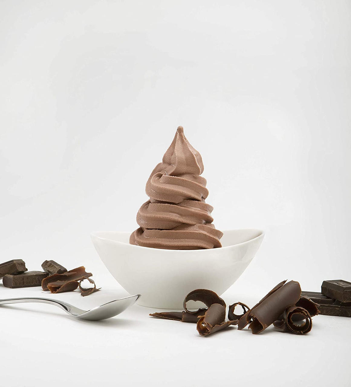 frostline Frostline Chocolate Soft Serve Ice Cream Mix Lactose Free 6 lb | Waffle Cones 12pk & Rainbow Sprinkles 